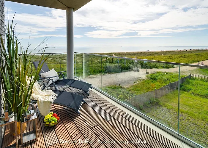 Lägenhet Beachloungetwo- 1 Og, Meerblick, Balkon, Kamin, Sauna